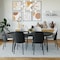 Leisuremod 70.9 in W, 29.5 in L, Manufactured Wood/Steel/PU Leather, Black/White TT70-CBL18-W - alternate 10