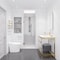 Anzzi Fellow Series 30'' by 72'' Frameless Hinged Shower Door in Brushed Gold W/Clear Glass SD-AZ09-02BG - alternate 8