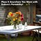Enduro 4 ft Folding Banquet Table - Adjustable Height, Portable Indoor/Outdoor, 48 in x 24 in, White 606548 - alternate 7