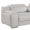 Homeroots 169" Light Gray Italian Leather Reclining USB Sofa 632874 - alternate 9