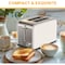 Simple Deluxe Toaster 2-slice, Defrost, Bagel, Cancel setting with LED Red lighting, 1-6 level Browning120V, 60Hz HKTOST2WHTV2 - alternate 6