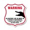 Signmission Alligator Warning Shield Sign Warning Al, 12 Inch X 12 Inch, Plastic Sign SHI-P-12-359 - alternate 1