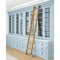 Quiet Glide 8.06 ft. Cherry Contemporary Wheel Satin Nickel Rolling Ladder, 12 ft. Rail QG.240-8CH-12-H.02 - alternate 1