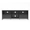 Homeroots 70" Black Wood Enclosed and Open Storage TV Stand 632587 - alternate 9