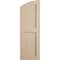 Ekena Millwork Rough Sawn 2 Equal Flat Panel w/Elliptical Top Faux Wood Shutters, 12W x 86H 82 Low Side, PR SHUFPL12X86RSPR - alternate 11