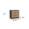 Homeroots 28" Natural and Black Three Drawer Dresser 544005 - alternate 11