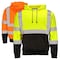 Dome75 Hi-Vis Pullover Hoodie, ANSI/ISEA 107-2020 Class 3, Polyester, Hi-Vis Yellow/Black Bottom, 2X DHP1632 - alternate 5