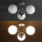 Jonathan Y Olivier 23.5" 3-Light Bohemian Farmhouse Iron/Frosted Glass LED Semi Flush Mount, Chrome JYL7600F - alternate 11