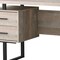 Homeroots 60" Taupe and Black Computer Desk With Three Drawers 333519 - alternate 5