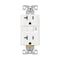 Eaton Wiring Devices Eaton Tamper-Resistant GFCI Receptacle, 125 V, 20 A, NEMA: NEMA 5-20R, Back, Side Wiring, White TRGF20W - alternate 1