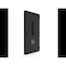 Vdomdoors Front Exterior Prehung Steel Door Ronex1477 Black Enamel 2 Sidelight and Transom Window Sidelite RONEX1477EXD-BLK-W14+36+14xH80+16-LH-I - alternate 7