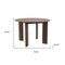 Homeroots 45" Brown Solid Wood Round Top Dining Table 712177 - alternate 6