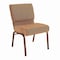 Flash Furniture Caramel Fabric Church Chair, PK4 4-FD-CH0221-4-CV-BN-GG - alternate 1