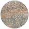 Homeroots 8' Beige And Copper Round Abstract Washable Indoor Outdoor Area Rug 631959 - alternate 7