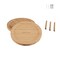 Classic Cuisine Lazy Susan All-Natural Bamboo Round Two Tier Turntable Kitchen, Pantry and Vanity Organizer, 10 Inch 83-98 - alternate 6