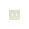 Pass & Seymour 2-Toggle Opening Nylon Wall Plate, Light Almond TP2LACC30 - alternate 1
