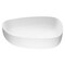 Vigo Peony Modern White Matte Stone 20 in. L x 15 in. W x 5 in. H Vessel Bathroom Sink VG04012 - alternate 1
