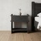 Homeroots 26" Dark Gray One Drawer Nightstand 488762 - alternate 6