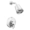 Delta Galeon: 17 Series Shower Trim With Cylinder Sh T17271-PR - alternate 7