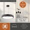 Vaxcel Carmen 1-Light LED Chandelier, Textured Black, Selectable CCT, 23.75-In. Wide H0330 - alternate 9