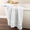 Lavish Home 6PC Bathroom Towels Set 100% Cotton Bathroom Accessories Soft Towel Set for Shower, Gym, Dorm, Spa 67-0035-WHT - alternate 8