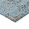 Homeroots 9' X 12' Sky Blue Gray And Charcoal Floral Washable Indoor Outdoor Area Rug 605489 - alternate 9