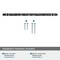 Amerock Carrione 10-1/16 inch 256mm Center-to-Center Marble Black/Polished Nickel Cabinet Pull BP36664MBKPN - alternate 3