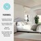 Martha Stewart Amelia Queen Upholstered Platform Bed w/Curved Headboard and Cushioned Siderails, Wood Slat, Gray TW-3WDB02B-Q-GY-MS - alternate 10