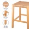 Alaterre Furniture Newport 24in H Wood Counter Height Stool 24 with Handcrafted Woven Rope Seat, Natural ANNP2220 - alternate 18