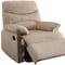 Homeroots 35" Light Brown Microfiber Manual Recliner 285825 - alternate 5