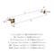Amerock Glacio Clear/Champagne Bronze Contemporary 24 in 610 mm Towel Bar BH36064CCZ - alternate 5