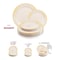 Smarty Had A Party Ivory w/Gold Harmony Rim Plastic Dinnerware Value Set (120 Dinner Plates + 120 Salad Plates), 240PK 640GVP-CASE - alternate 10
