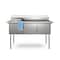 Koolmore 60 in. Three Compartment Commercial Sink, Bowl Size 18x24x14 in 18-Gauge Stainless-Steel KM-SC182414-N3 - alternate 1