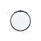 Homeroots 30" Black Crowned Top Antiqued Glass Round Framed Accent Mirror 485094 - alternate 7