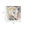Homeroots 40" x 40" Abstract Watercolor Horse Canvas Wall Art 398931 - alternate 3