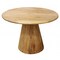 Homeroots 42" Natural Solid Wood Pedestal Base Round Top Dining Table 488681 - alternate 1