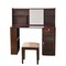 Homeroots 47" Walnut Wood Lighted Single Drawer Dresser 714252 - alternate 1