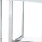 Homeroots 59" White and Silver Wood and Metal Pedestal Base Square Dining Table 555175 - alternate 6