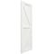 Ekena Millwork True Fit PVC Two Equal Panel Farmhouse Fixed Mount Shutters w/ Z-Bar, Unfinished , 15W x 36H, PR TFP102FH15X036UN - alternate 13