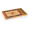 Picnic Time Family Of Brands NCAA Illinois Fighting Illini Basketball Court Icon Glass Top Cutting Board & Knife Set 910-00-505-215-0 - alternate 1