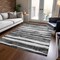 Homeroots 10' X 14' Charcoal And Gray Striped Washable Indoor Outdoor Area Rug 605896 - alternate 9