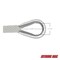 Extreme Max Extreme Max 3006.2045 BoatTector Solid Braid MFP Anchor Line with Thimble - 3/8" x 50', White 3006.2045 - alternate 2