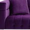 Homeroots 88" Purple Velvet Wood Sofa With Toss Pillows 543980 - alternate 9