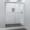 Fab Glass And Mirror Fab Glass Double Sliding Shower Door with Smart Guard, Adjustable 44-48 W X 75 H, Semi-Frameles SHSOL48X75CH - alternate 1