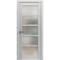Sartodoors Solid French Door Frosted Glass White 32x80 Solid Core Modern Interior QUADRO4002ID-NOR-32 - alternate 1