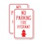 Signmission No Parking Fire Hydrant With Graphic, 12'' X 18'' 2 Signs, Heavy Gauge Aluminum, 2PK A-1218-2PACK-23742 - alternate 1