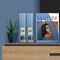 Acrimet Magazine File Holder Vertical Rack, Durable Plastic Desk Organizer, Clear Blue, 2PK 277.4 - alternate 9
