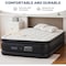 Yssoa Twin Camping Air Mattress with Built-in Electric High-Speed Pump, 16in Bed Height, Blow Up In 3A88HKMATSAIRTWIN16BLK - alternate 6