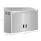 Koolmore Stainless Steel Commercial Wall Cabinet with hinged Doors 15 x 48 KM-WMC-1548-S - alternate 10