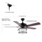 Jonathan Y Brantley 52" 2-Light Bohemian Farmhouse Iron LED CEILING FAN, Black JYL9619A - alternate 14